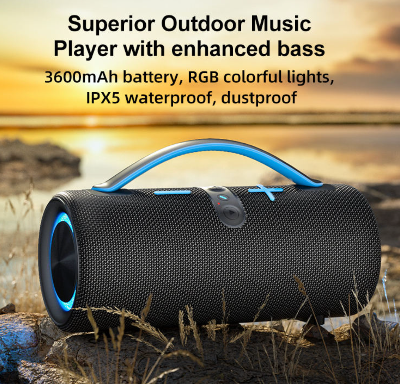 Big Power Outdoor Waterproof Bluetooth Party Speaker